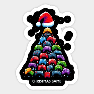 Video Game Controller Christmas Santa Gamer Boys Sticker